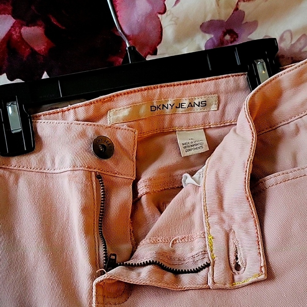 DKNY pink jeans